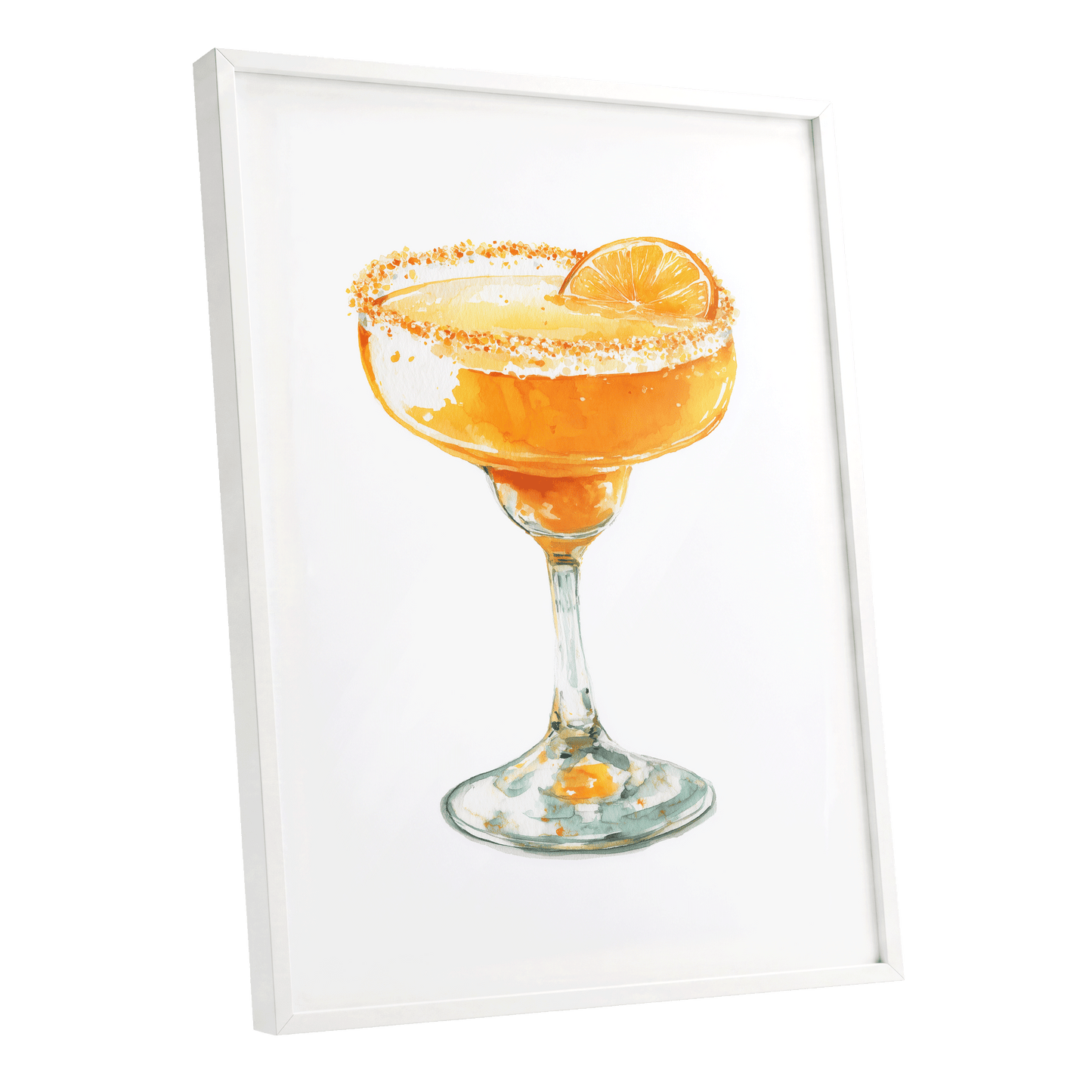 Citrus Hour – white framed poster option