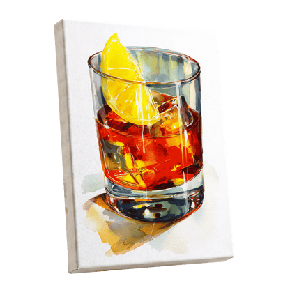 Citrus on the Rocks – stretched canvas option