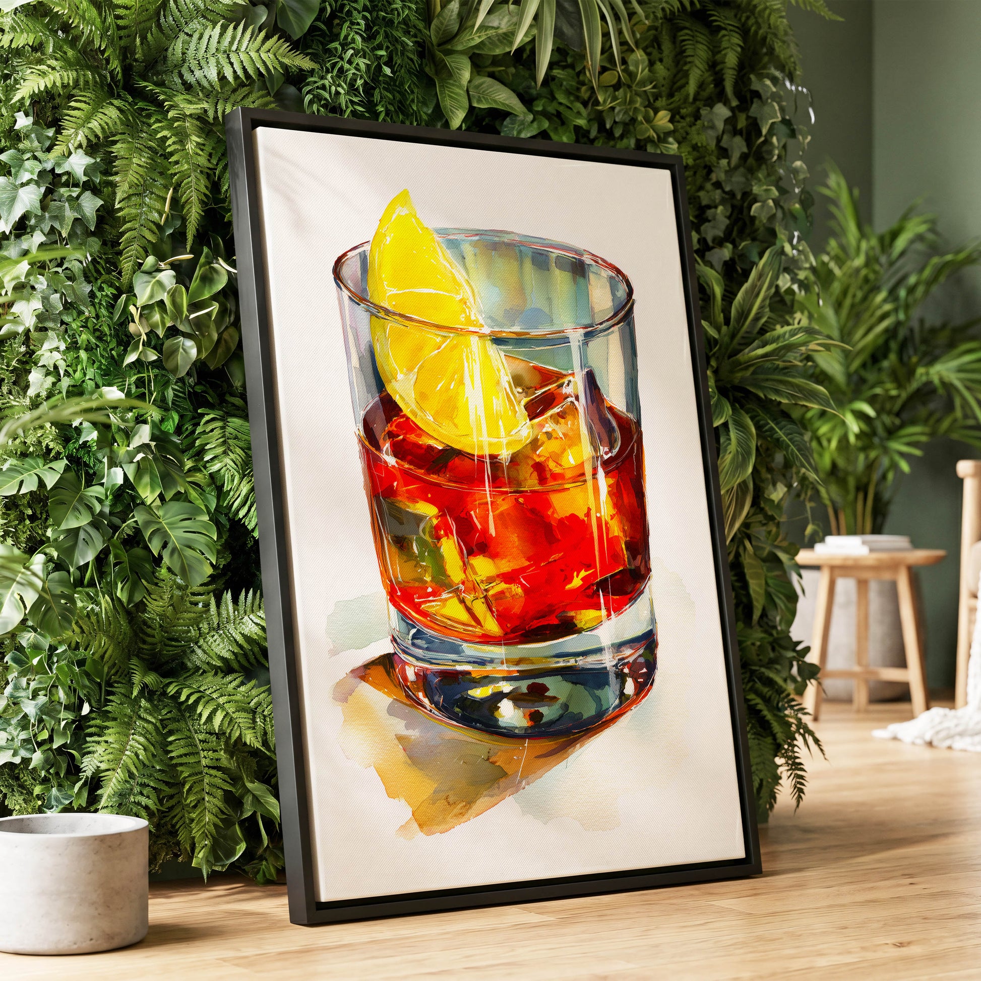 Citrus on the Rocks – wall art displayed in a styled interior, gallery view 1