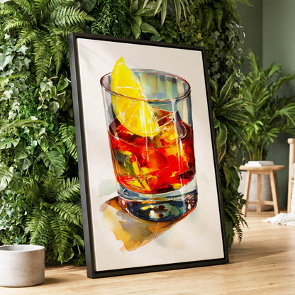 Citrus on the Rocks – wall art displayed in a styled interior, gallery view 1
