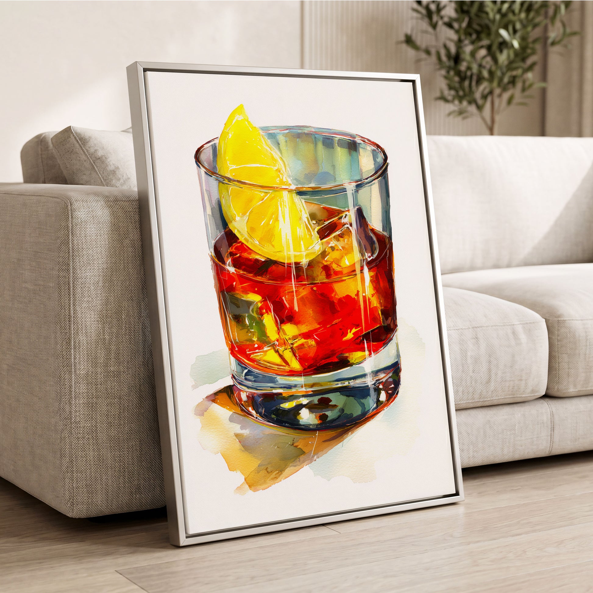 Citrus on the Rocks – wall art displayed in a styled interior, gallery view 2