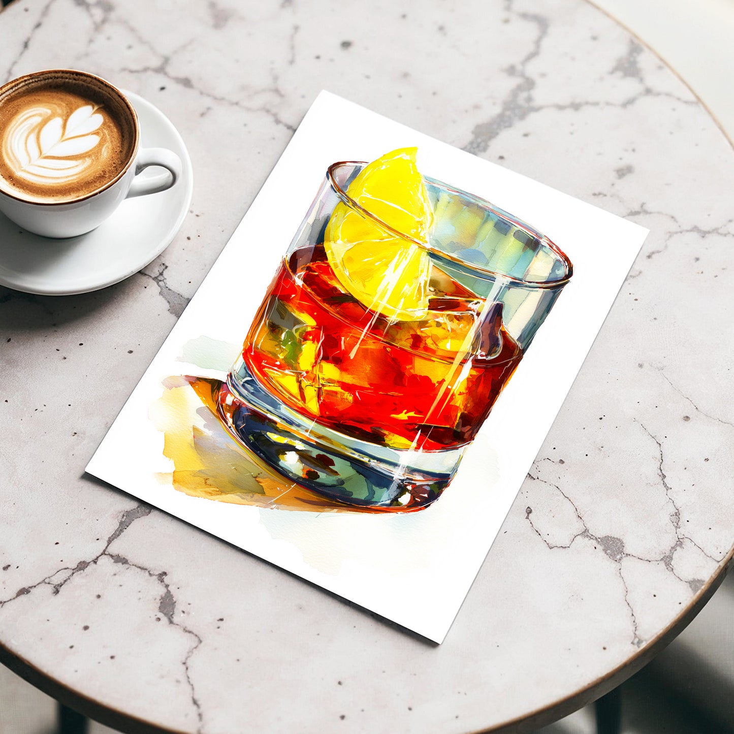 Citrus on the Rocks – wall art displayed in a styled interior, gallery view 3