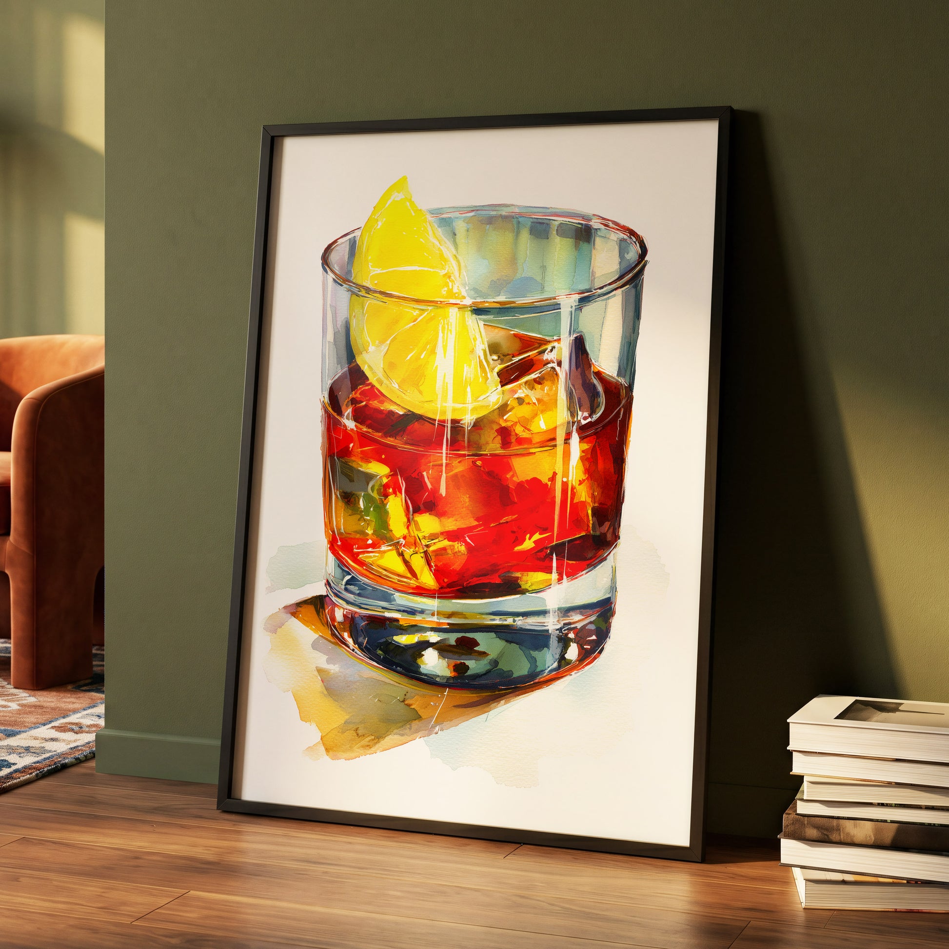 Citrus on the Rocks – wall art displayed in a styled interior, gallery view 4