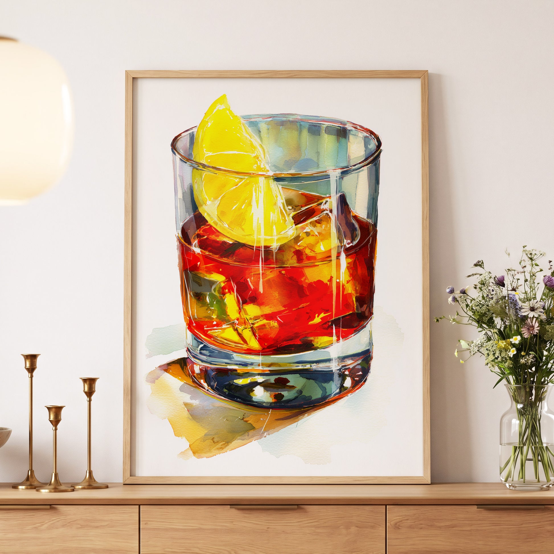 Citrus on the Rocks – wall art displayed in a styled interior, gallery view 5