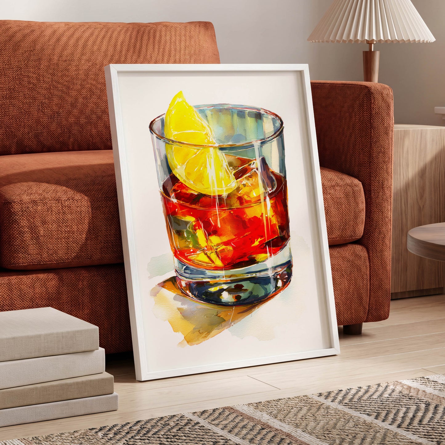 Citrus on the Rocks – wall art displayed in a styled interior, gallery view 6
