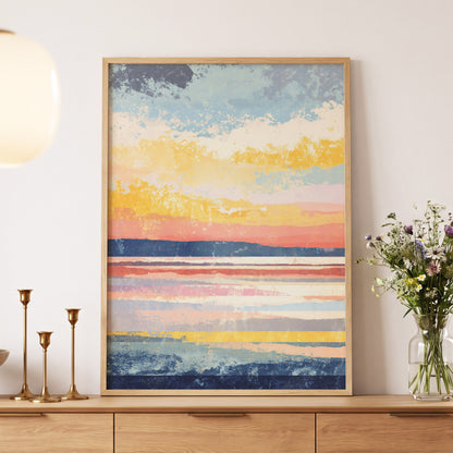 Coastal Colour Fields – wall art displayed in a styled interior, gallery view 5