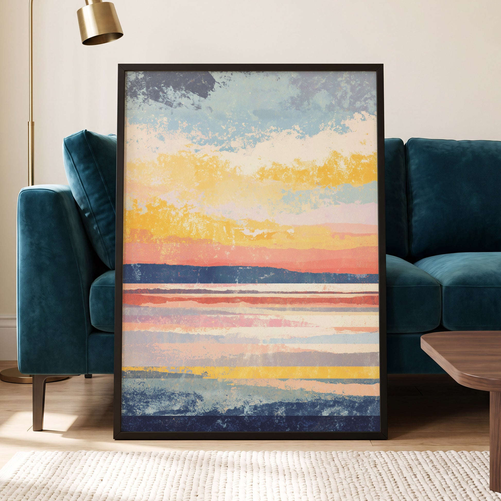 Coastal Colour Fields – wall art displayed in a styled interior, gallery view 6