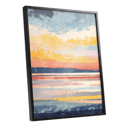 Coastal Colour Fields – black framed poster option