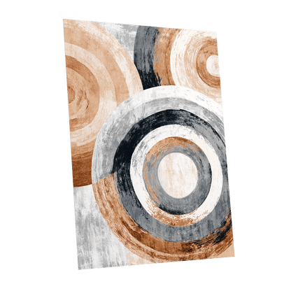 Copper Orbit Rings – unframed poster option