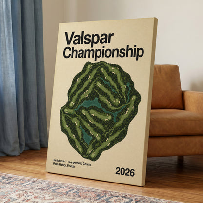 Copperhead Championship, green, beige, black nature wall art on canvas displayed in a styled interior, gallery view 2