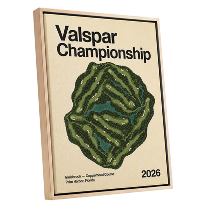 Copperhead Championship, green, beige, black nature wall art shown as a oak framed canvas wall art