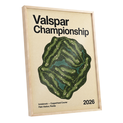 Copperhead Championship, green, beige, black nature wall art shown as a oak framed poster wall art print