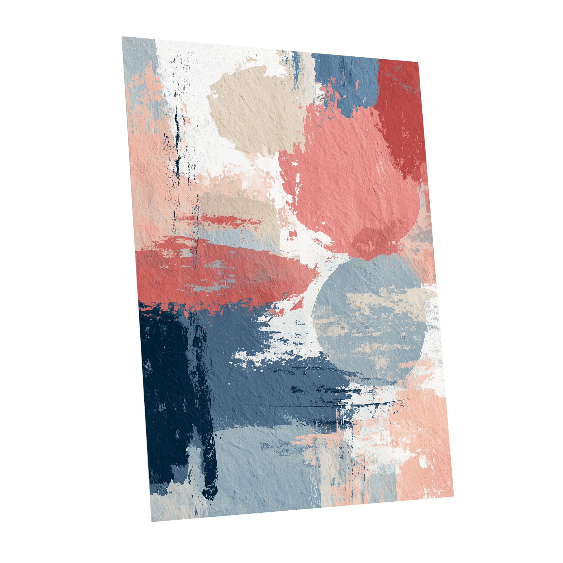 Coral Blue Interlude – unframed poster option
