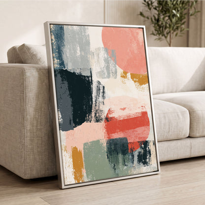 Coral Intervals – wall art displayed in a styled interior, gallery view 2