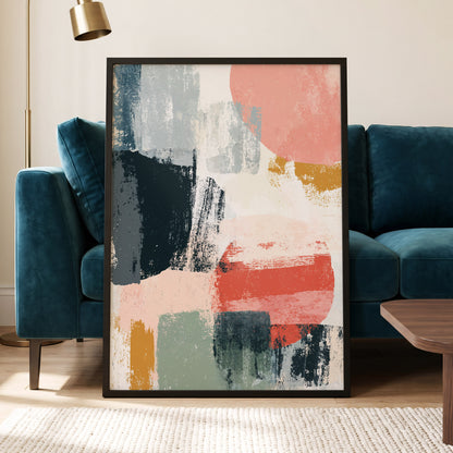 Coral Intervals – wall art displayed in a styled interior, gallery view 5
