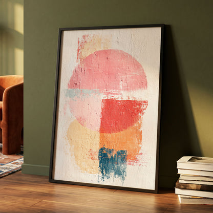 Coral Rhythm – wall art displayed in a styled interior, gallery view 4