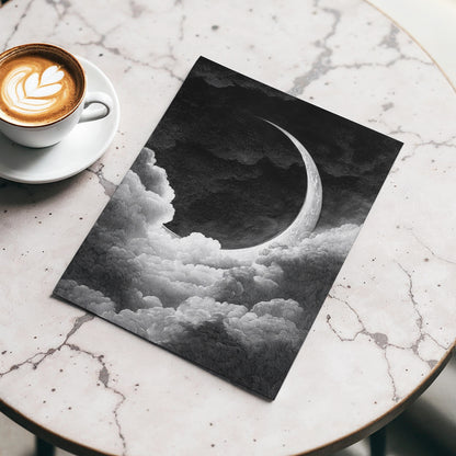 Crescent Above the Clouds – wall art displayed in a styled interior, gallery view 3