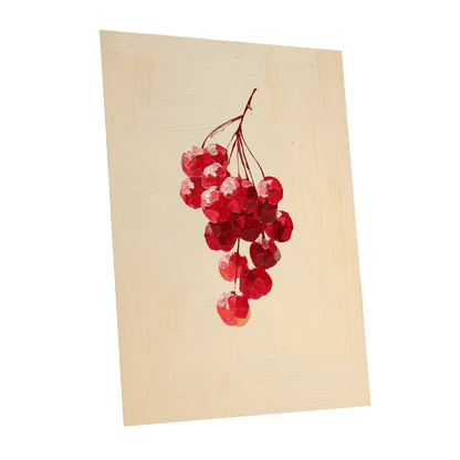 Crimson Cherry Cascade – unframed poster option