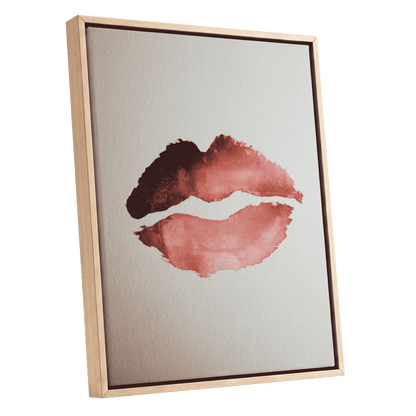 Crimson Divide – oak framed canvas option