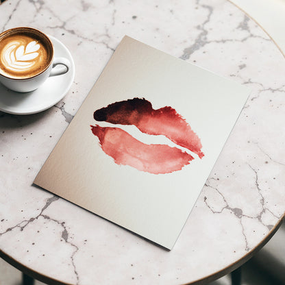 Crimson Divide – wall art displayed in a styled interior, gallery view 3
