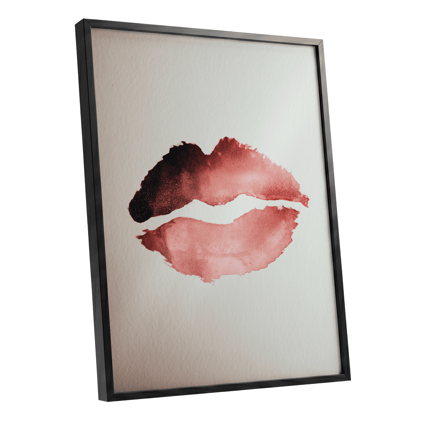 Crimson Divide – black framed poster option