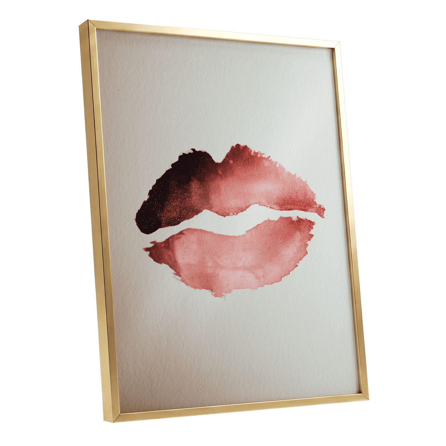 Crimson Divide – gold framed poster option