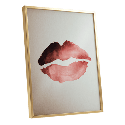 Crimson Divide – gold framed poster option