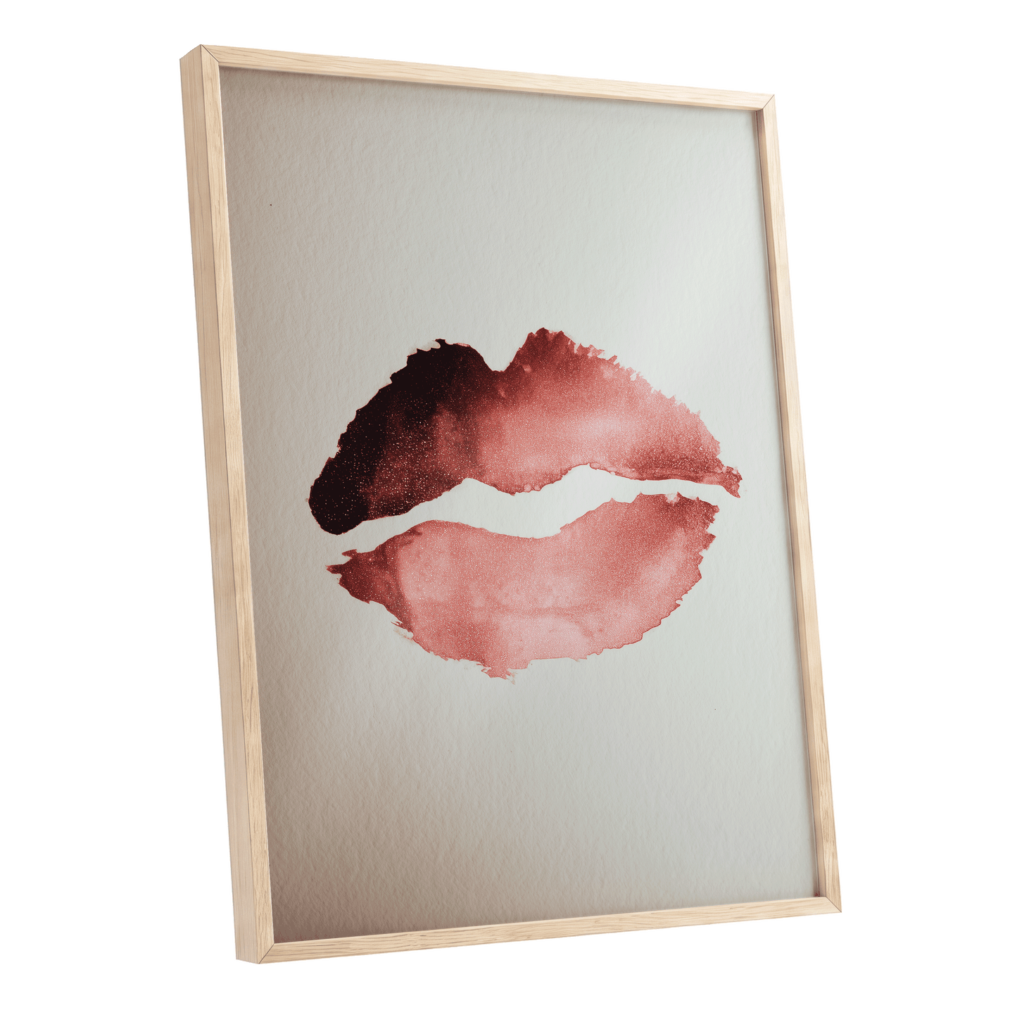 Crimson Divide – oak framed poster option