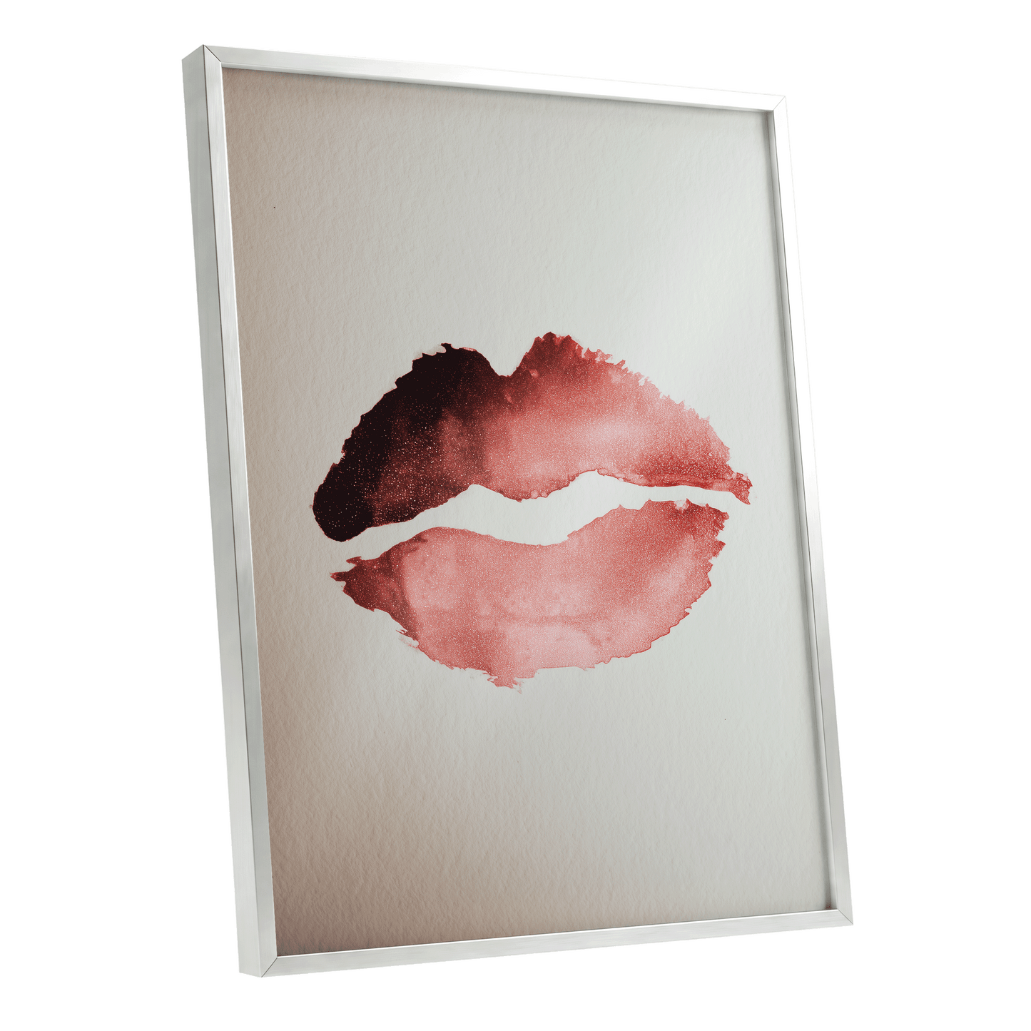 Crimson Divide – silver framed poster option