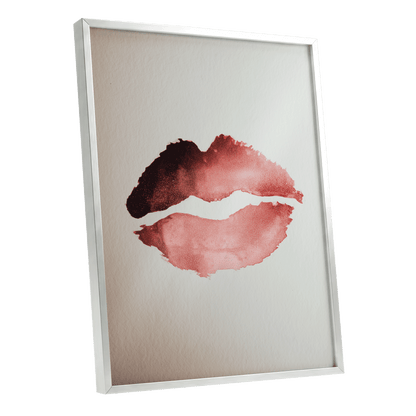 Crimson Divide – silver framed poster option