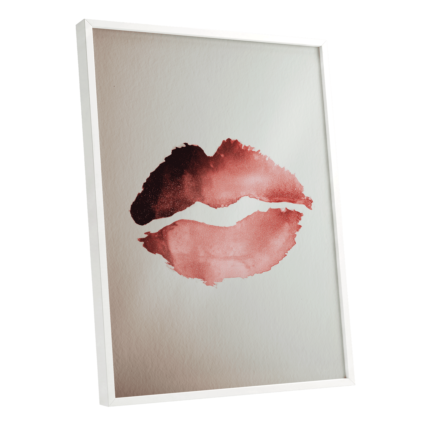 Crimson Divide – white framed poster option