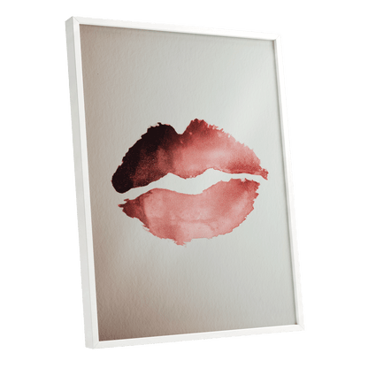 Crimson Divide – white framed poster option
