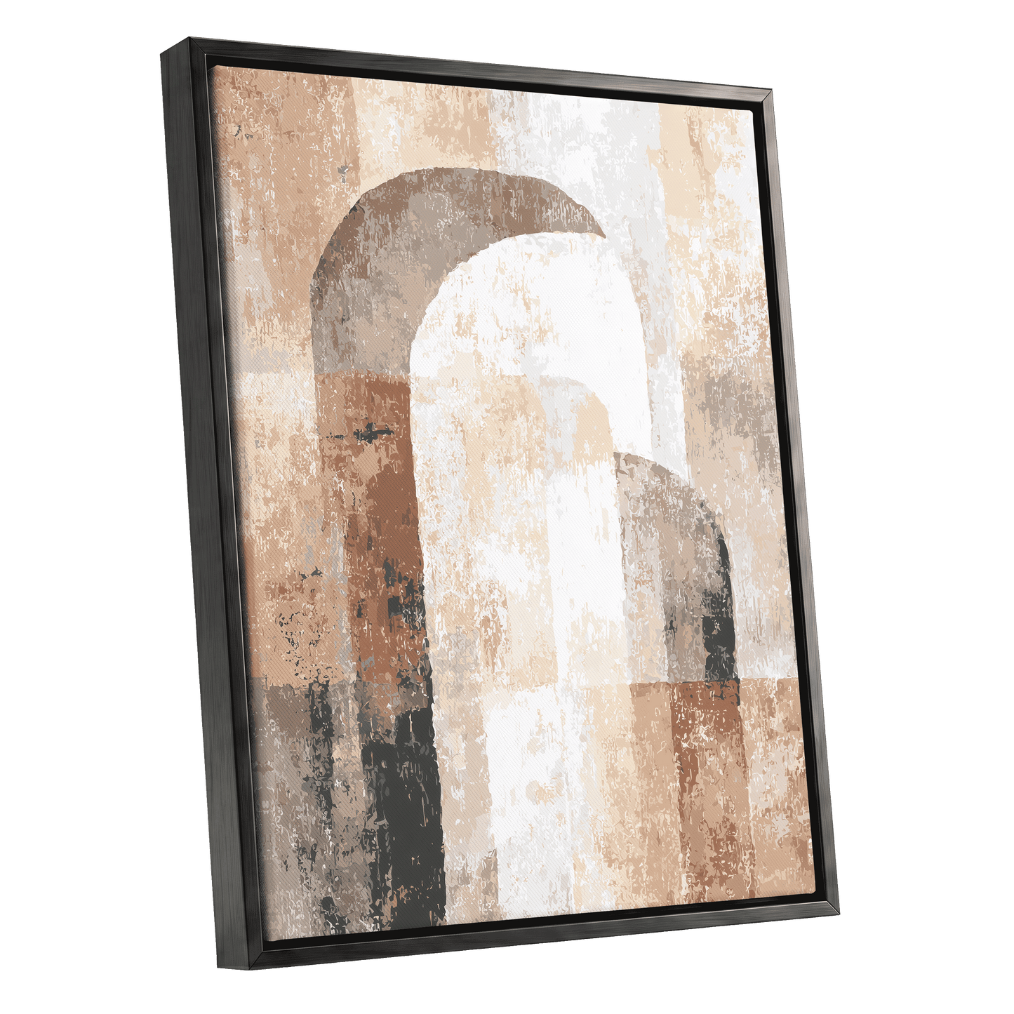 Desert Archway Abstract – black framed canvas option