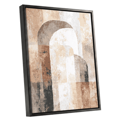 Desert Archway Abstract – black framed canvas option
