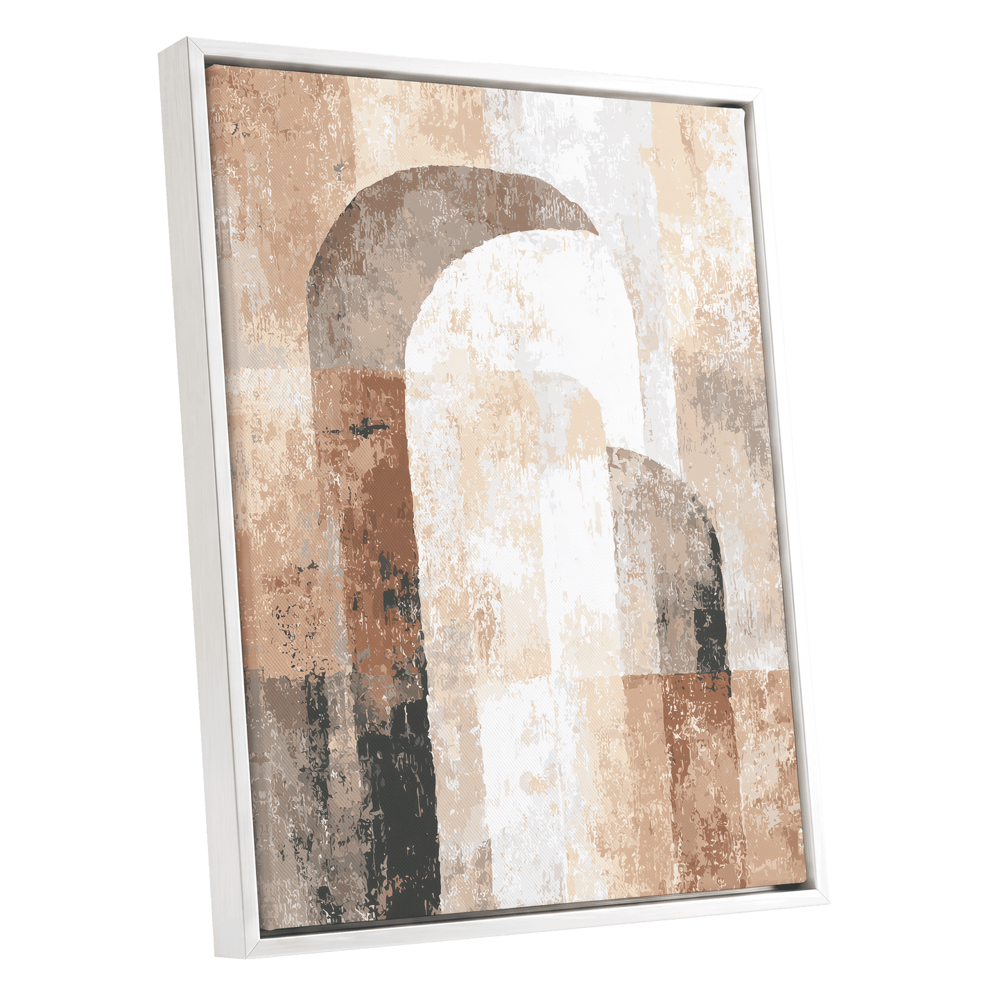 Desert Archway Abstract – white framed canvas option