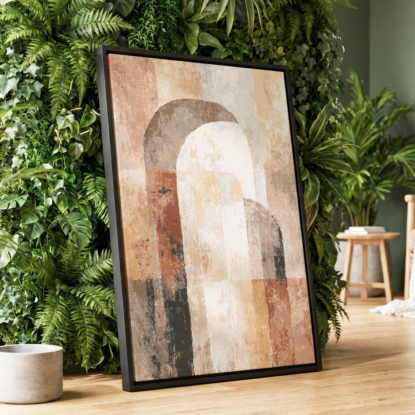 Desert Archway Abstract – wall art displayed in a styled interior, gallery view 1