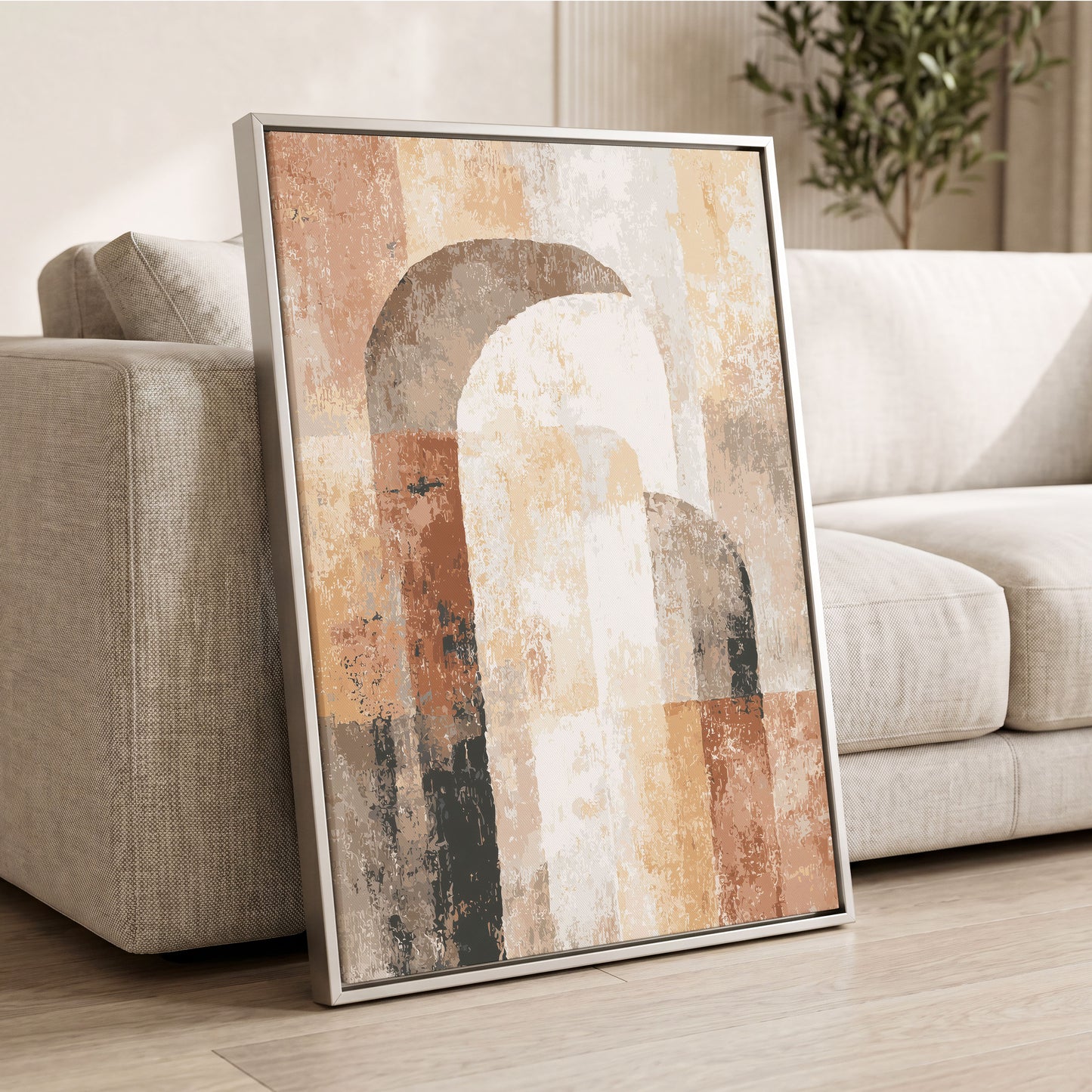 Desert Archway Abstract – wall art displayed in a styled interior, gallery view 2