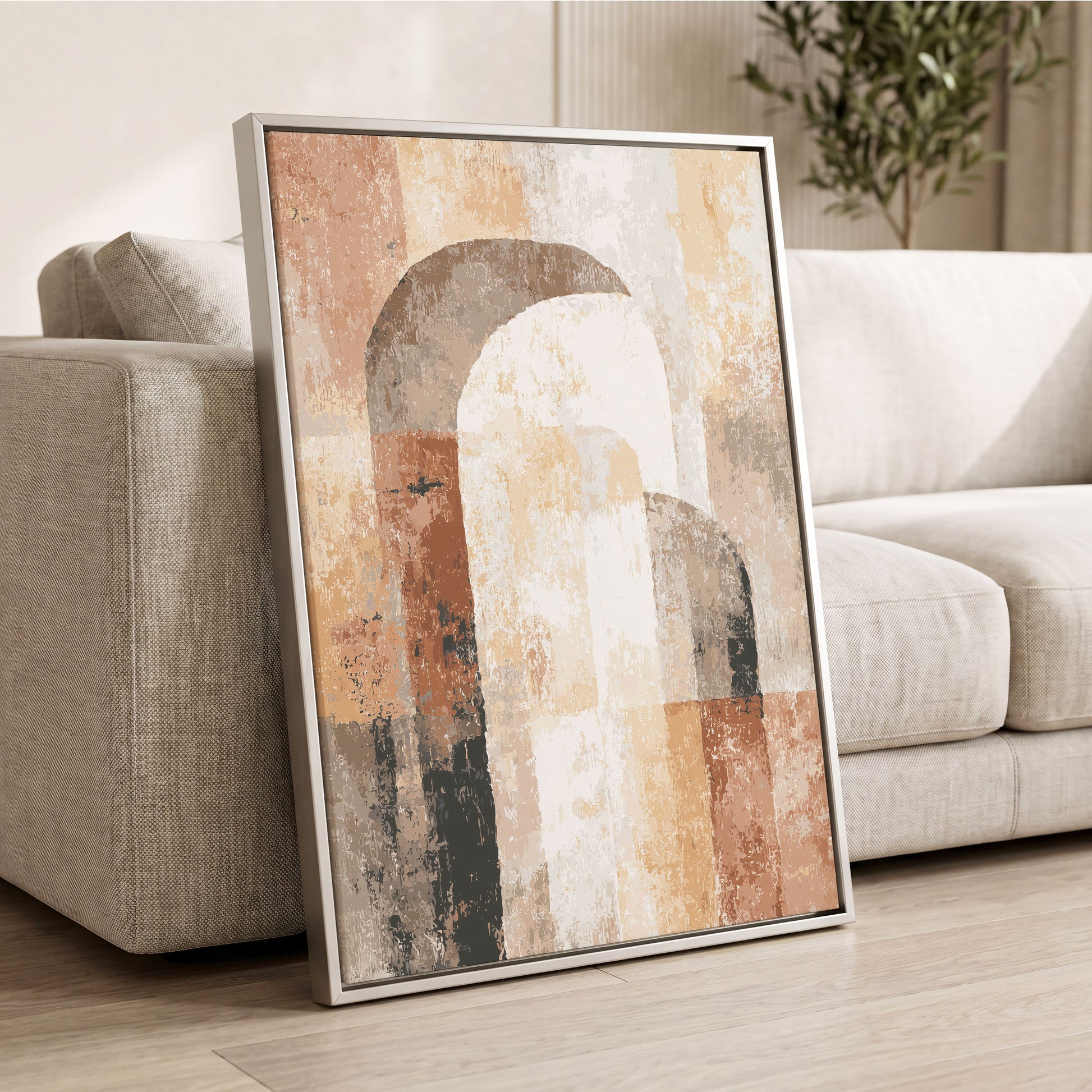 Desert Archway Abstract – wall art displayed in a styled interior, gallery view 2