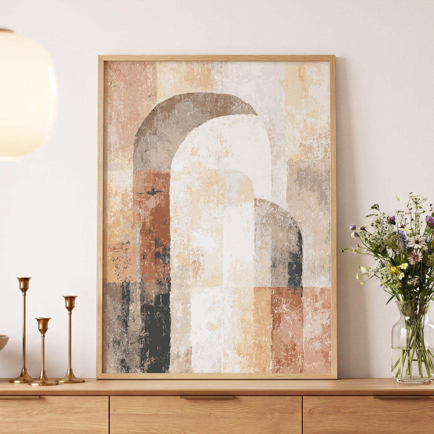 Desert Archway Abstract – wall art displayed in a styled interior, gallery view 5