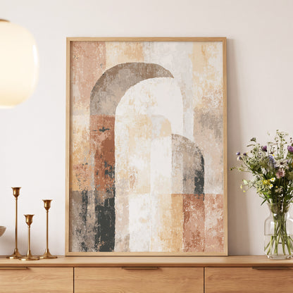 Desert Archway Abstract – wall art displayed in a styled interior, gallery view 5