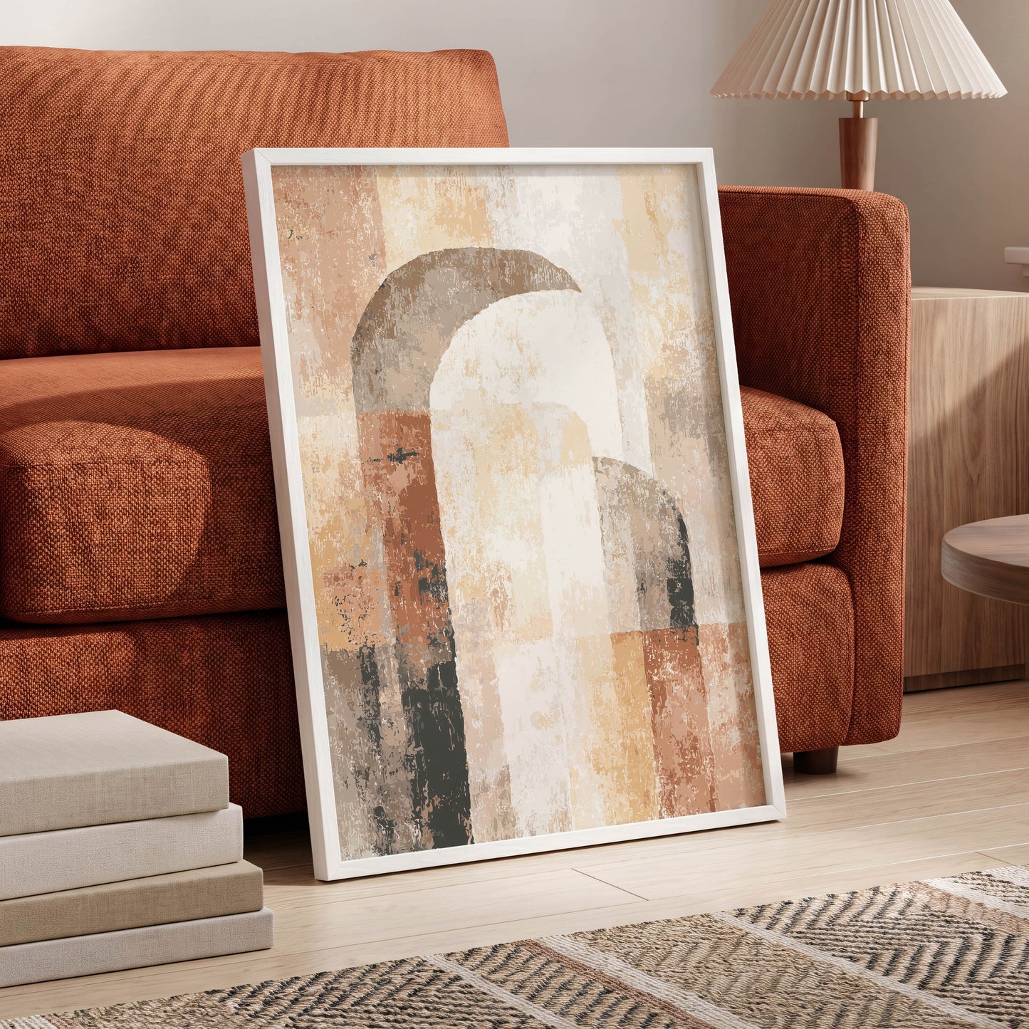Desert Archway Abstract – wall art displayed in a styled interior, gallery view 6