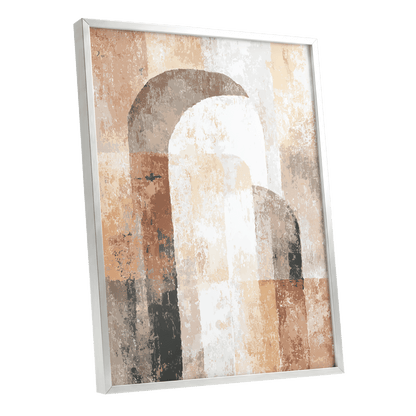 Desert Archway Abstract – silver framed poster option