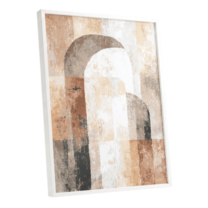 Desert Archway Abstract – white framed poster option