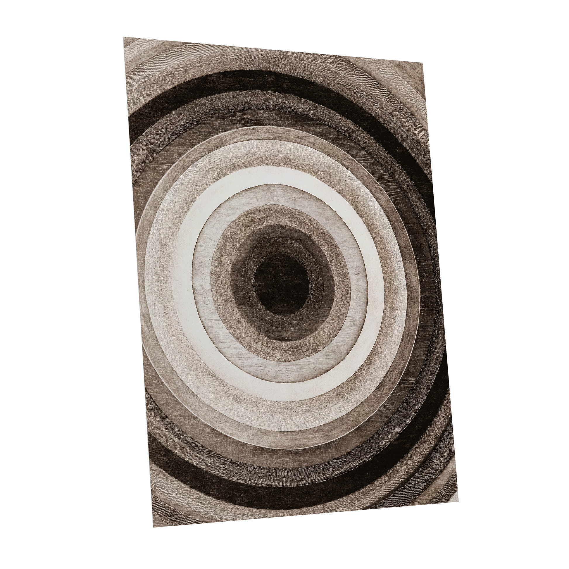 Earthen Echoes, brown, beige, black abstract wall art shown as a unframed poster wall art print