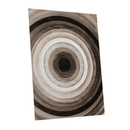 Earthen Echoes, brown, beige, black abstract wall art shown as a unframed poster wall art print