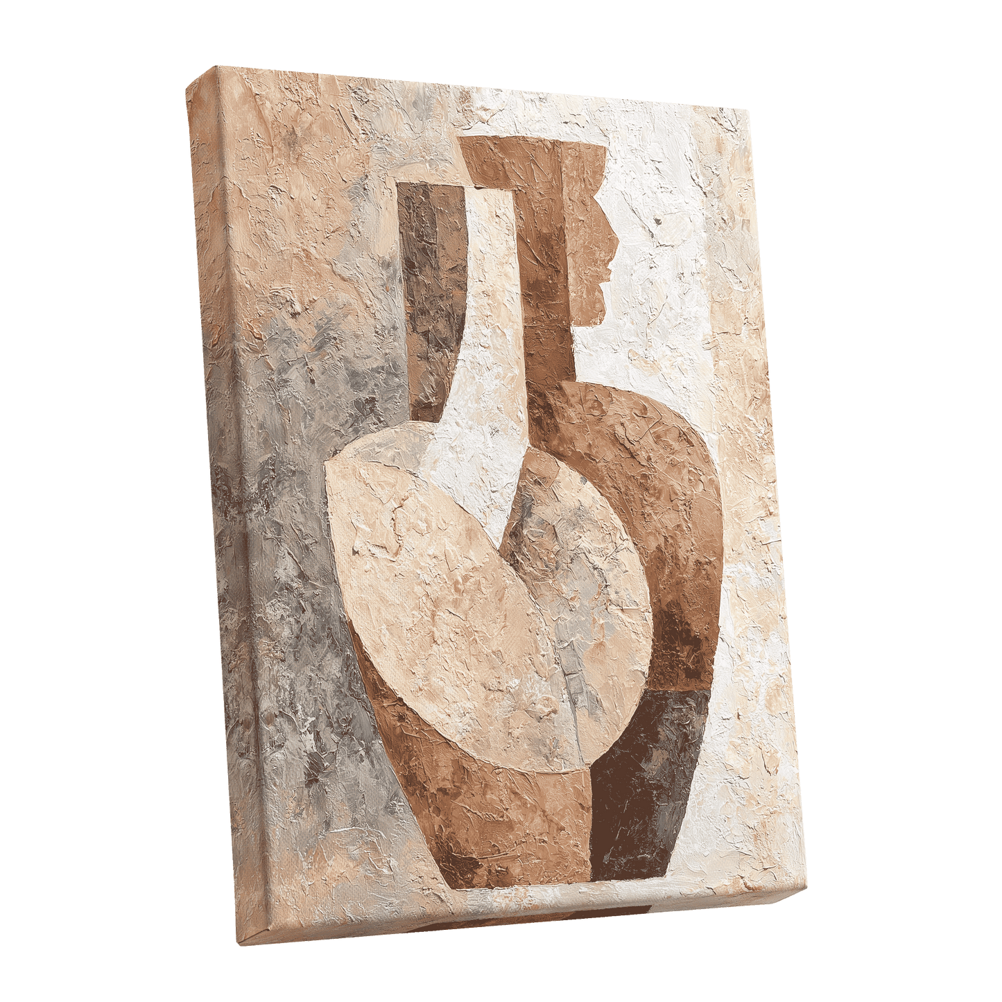 Earthen Figure Study – stretched canvas option