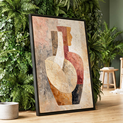 Earthen Figure Study – wall art displayed in a styled interior, gallery view 1