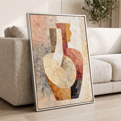 Earthen Figure Study – wall art displayed in a styled interior, gallery view 2