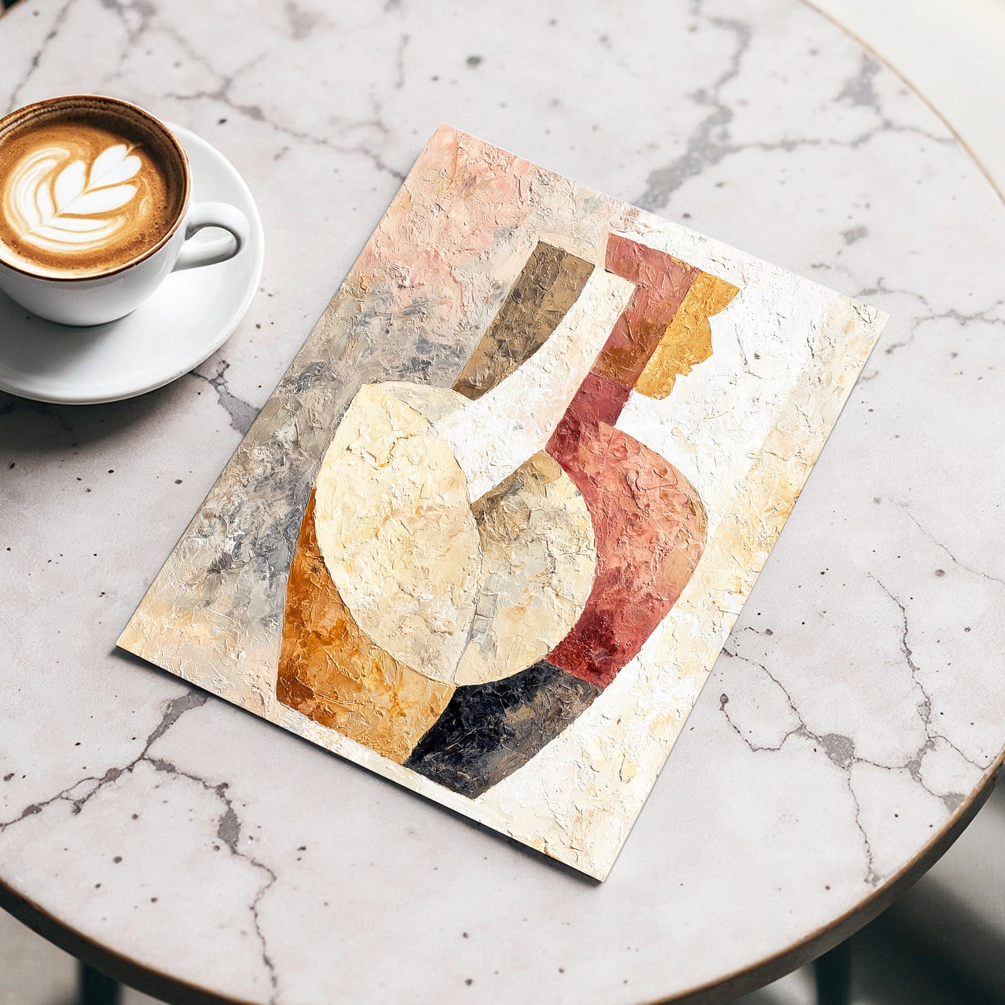 Earthen Figure Study – wall art displayed in a styled interior, gallery view 3