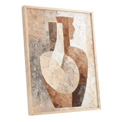 Earthen Figure Study – oak framed poster option